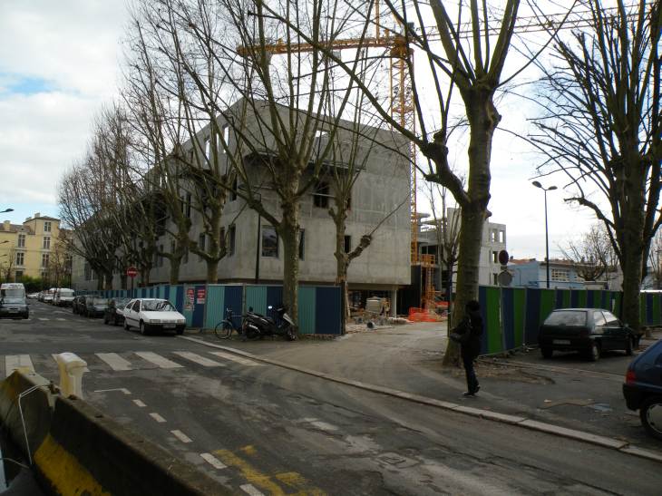  chantier de construction, place André Meunier, dit Mureine